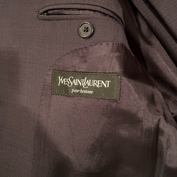 Yves Saint Laurent Navy Blue Suit - Picture 3 of 5